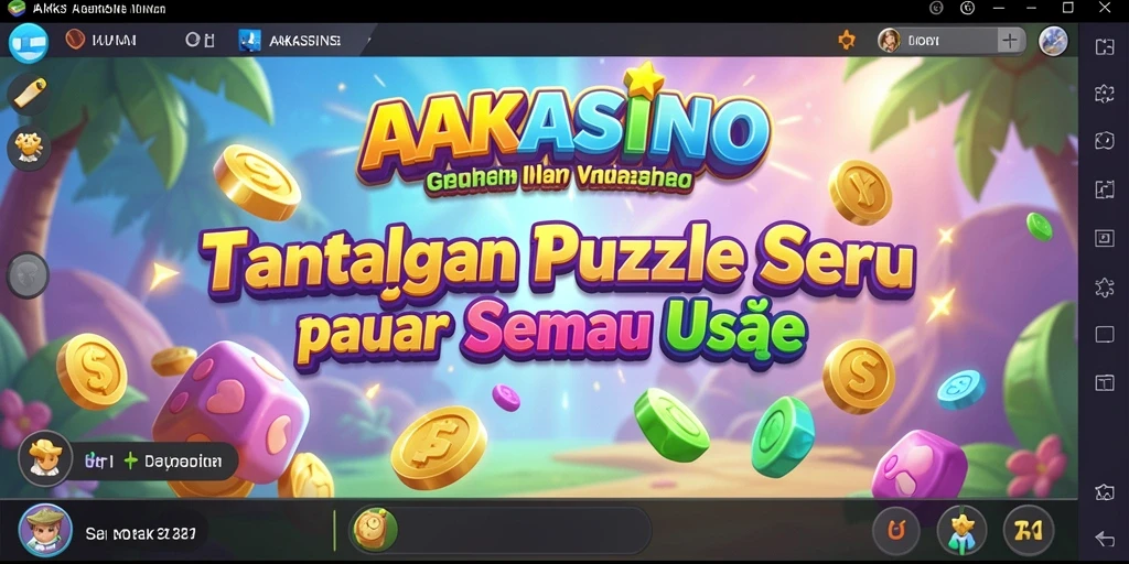 Tampilan permainan menantang dari AAKASINO dengan teka-teki seru.
