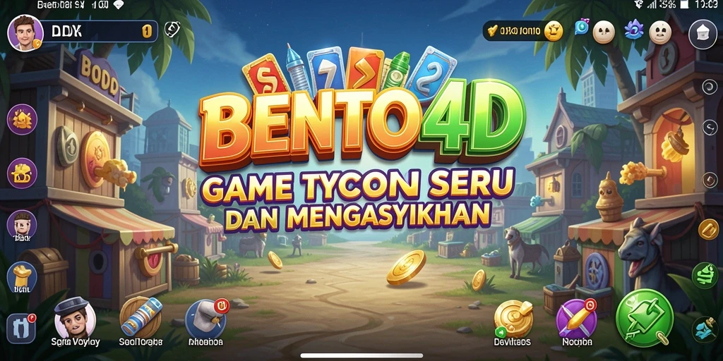 Tampilan gameplay menarik BENTO4D dengan berbagai bento yang dijual.