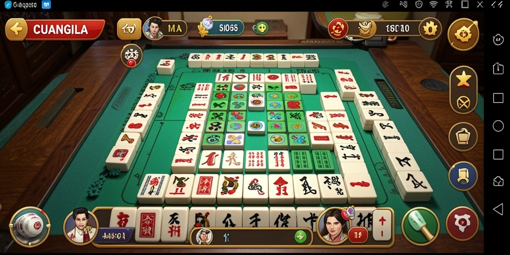 Tampilan gameplay menarik dari CUANGILA saat bermain Mahjong.