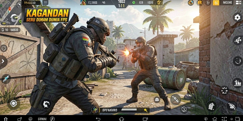 Tampilan gameplay KAGANDAN yang mendebarkan dan penuh aksi.