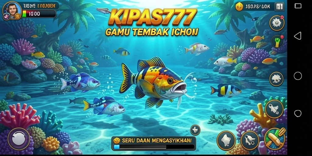 Screenshot KIPAS777 menampilkan aksi seru dalam Tembak Ikan.