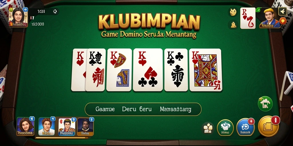 Tampilan gameplay seru dan interaksi pemain dalam KLUBIMPIAN.