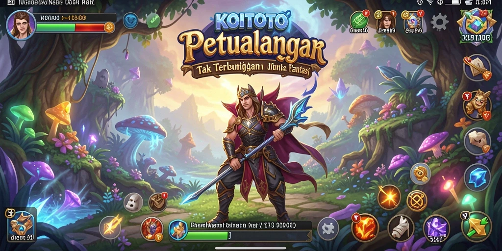 Tampilan menarik dari gameplay petualangan KOITOTO yang seru.