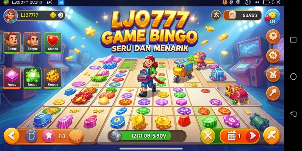 Screenshot gameplay LJO777 yang menegangkan dan penuh warna.