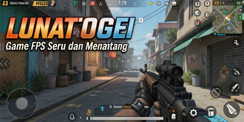 Tampilan nyata gameplay LUNATOGEL saat pertempuran sengit.