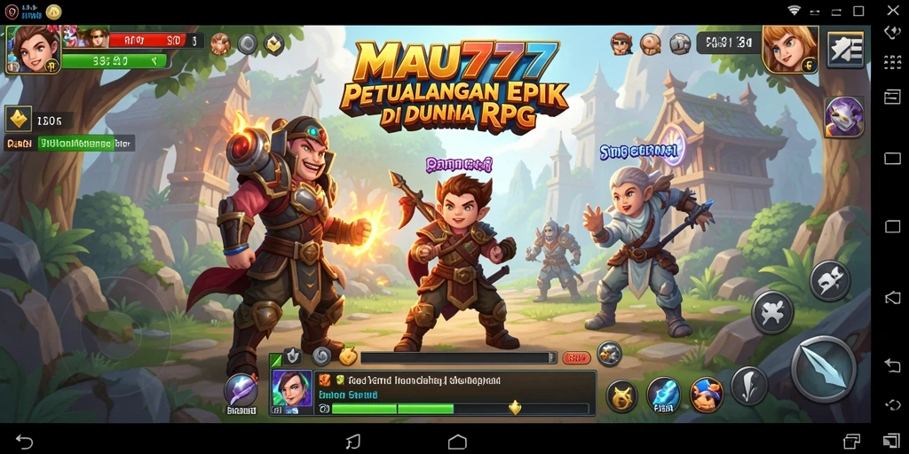 Tampilan gameplay penuh aksi di MAU777 dengan karakter menakjubkan.