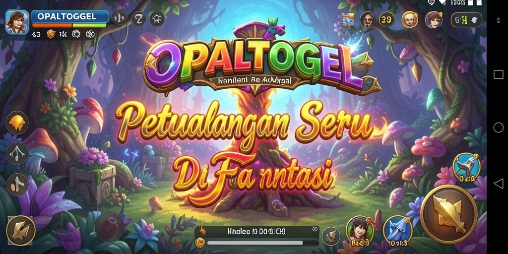 Tampilan gameplay OPALTOGEL dengan petualangan menegangkan di dunia fantasi.