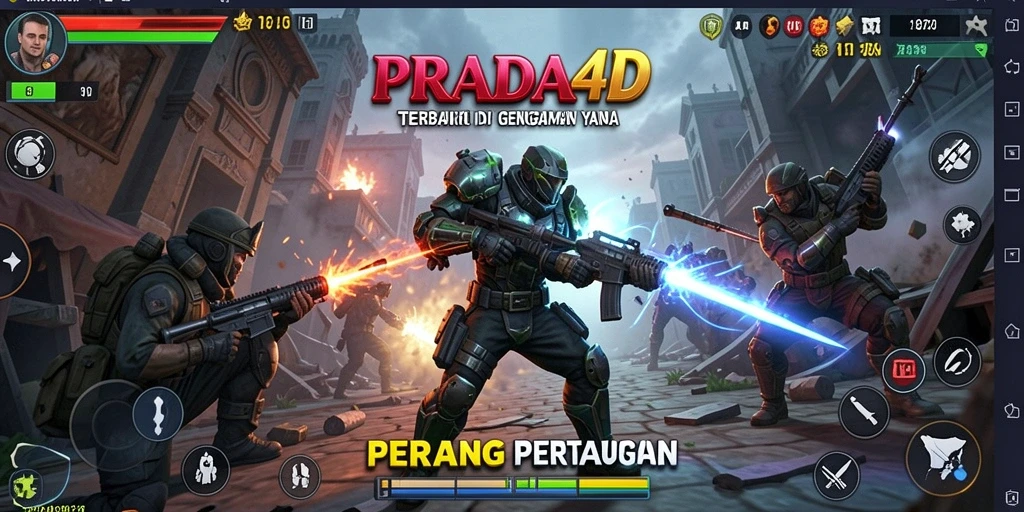 Tampilan gameplay PRADA4D yang mendebarkan dan menegangkan.