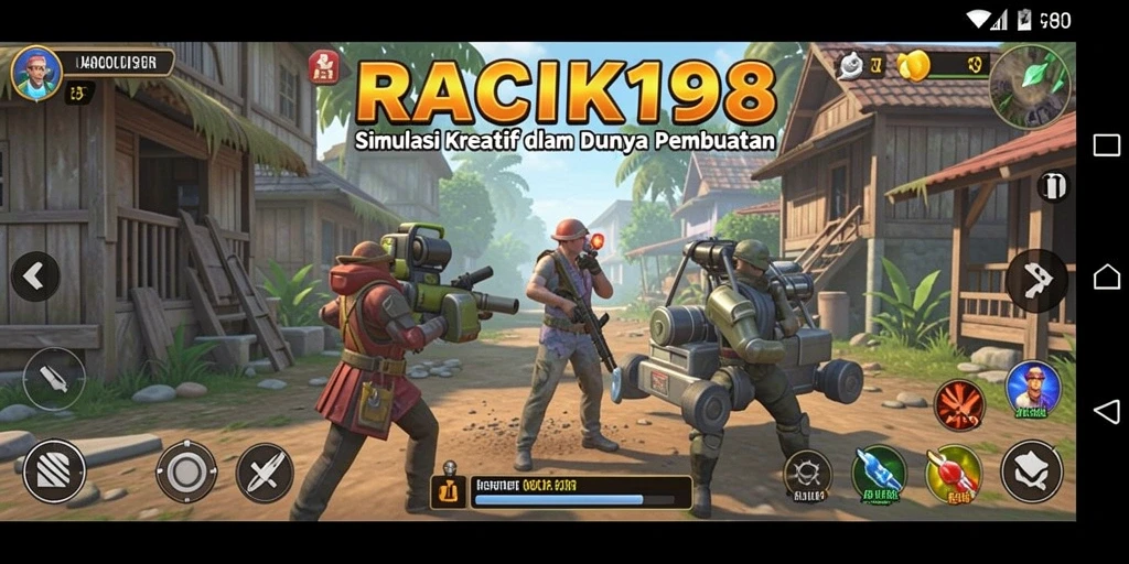 Menampilkan gameplay kreatif dan dinamis dari RACIK198.