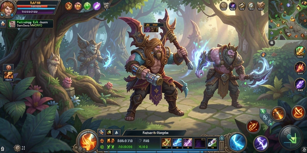 Screenshot gameplay RAFI88 menampilkan petualangan epik di dunia fantasi.