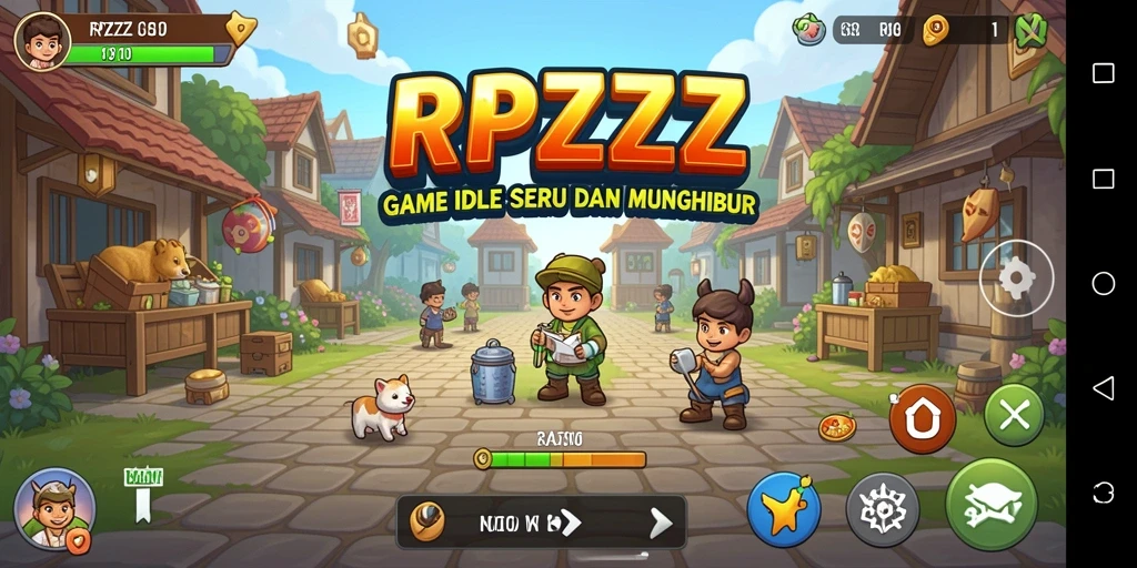 Tampilan menarik dari gameplay RPZZZ dengan karakter unik.