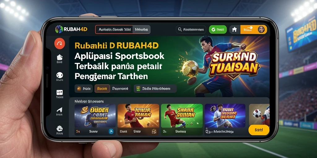 Tampilan antarmuka aplikasi RUBAH4D saat bermain taruhan olahraga.