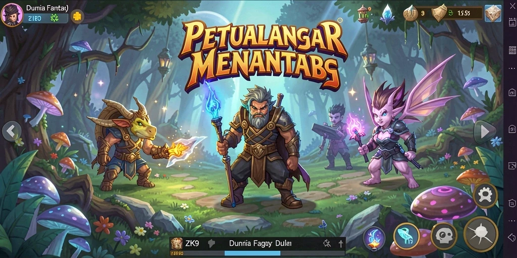 Tangkapan layar gameplay ZK9 yang menampilkan petualangan yang mendebarkan.